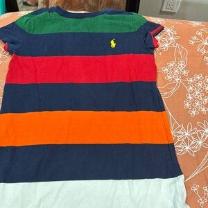 Ralph Lauren size Small (7) stripe dress.One stain,lightly worn.